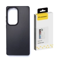 Husă Wozinsky din fibră de carbon cu MagSafe pentru Samsung Galaxy S25+ - neagră