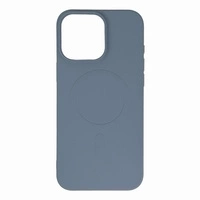 Liquid Silicone Case MagSafe pentru iPhone 16 Pro Max - gri deschis