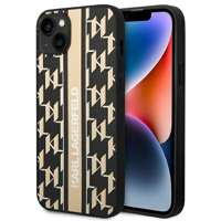 Husa Apple iPhone KARL LAGERFELD 14 Plus Monogram Stripe Brown Hardcase