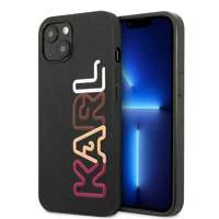 Husa Apple iPhone KARL LAGERFELD 13 Mini Multipink Brand Black Hardcase