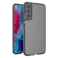 Spring Case husă din gel husa cu ramă colorată pentru Samsung Galaxy S22+ (S22 Plus) negru