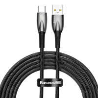 Baseus cablu Seria Glimmer pentru încărcare rapidă USB-A - USB-C 100W 480Mbps 2m negru