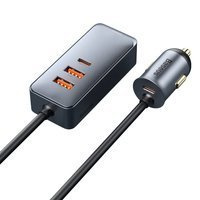 Baseus Share Together 2x USB / 2x USB Type C car charger 120W PPS Quick Charge Power Delivery gray (CCBT-A0G)
