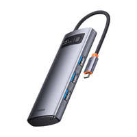 Baseus Metal Stație de andocare HUB Gleam Series 4-in-1 USB Type C - 4 x USB 3.2 Gen. 1 (WKWG070013)