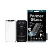 PanzerGlass E2E Microfracture iPhone 12 /12 Pro 6.1" CamSlider Swarovsky Case Friendly AntiBacterial negru/negru