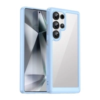 Husa din silicon Outer Space Case cu cadru de gel pentru Samsung Galaxy S25 Ultra - albastra
