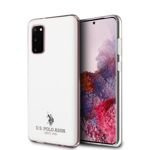 Husa US POLO Samsung Galaxy S20 Alb strălucitor Cazul alb strălucitor