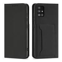 Magnet Card Case husa pentru Xiaomi Redmi Notă 11 Pro card portofel carte de caz carte de titular negru