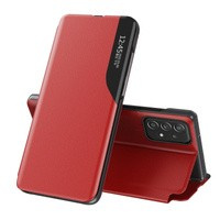 Eco Leather View Case husă elegantă husa cu clapetă și funcție stand Samsung Galaxy A73 roșu