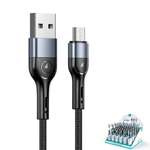 Cablu Împletitură împletită USAMS USB MicroUSB SJ450ZJ01 US-SJ450 U55 2A 1m negru