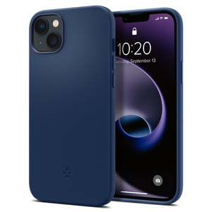 Husa Spigen iPhone Mag MagSafe 14 Plus silicon se potrivesc albastru marin