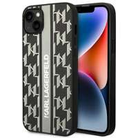 Husa Apple iPhone KARL LAGERFELD 14 Monogram Stripe Grey Hardcase