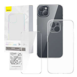 Kit de protecție Baseus Corning transparent husa și folie sticla până la iPhone 13