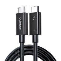 cablu Ugreen USB C (mascul) - USB C (mascul) Thunderbolt 4 100W / 8K 60Hz / 40Gb/s cablu 0,8m negru (US501)