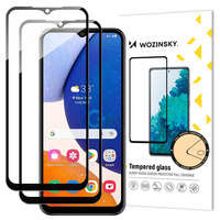 folie sticla ecran Wozinsky Full Glue Sticlă temperată de sticlă Samsung Galaxy A14 5G 9H pentru întregul cu cadru negru