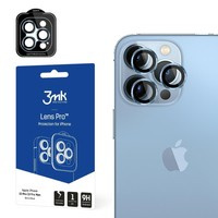 3mk iPhone Protecție pentru obiectiv Pro 13 Pro / 13 Pro Max albastru/sierra albastru Protecție pentru obiectivul camerei foto cu ramă de montare 1 buc.