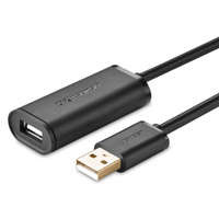 cablu Ugreen active USB-A (mascul) - USB-A (femelă) cablu de prelungire USB 2.0 480Mbps 15m negru (US121)