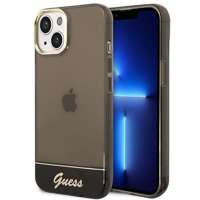Husa Apple iPhone GUESS 14 Plus negru translucid negru tarecase