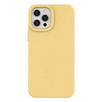 Eco Case husa la iPhone 12 Pro Max silikonou caz de acoperire pentru telefonul galben