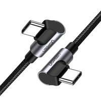 Ugreen Elbow USB Type C - USB Type C Cable Power Delivery Quick Charge FCP 3 A 1 m gray (70529 US323)