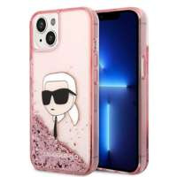 Husa Karl Lagerfeld iPhone 14 Plus 6.7" roz/roz tarecase Glitter Karl Head