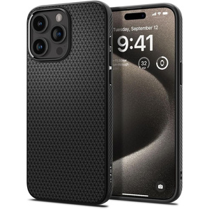Husa Spigen Liquid Air iPhone MATTE 14 Pro Max negru
