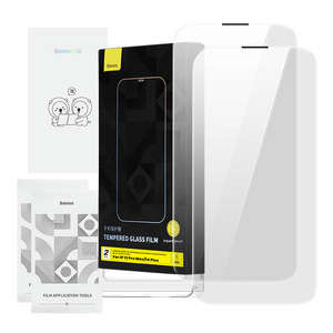 Folie sticla Baseus Corning pentru iPhone 13 Pro Max/14 Plus cu filtru de praf