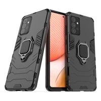 Inel Armor blindat hibrid husa capac + magnetic suport Samsung Galaxy A72 4G negru