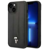 Husa iPhonecase Karl Lagerfeld KLHCP14MPSQPK 14 Plus 6.7" negru/negru greu Puffy Ikonik Pin