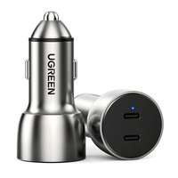 Ugreen fast car charger 2x USB Typ C Quick Charge 4.0 PD 36 W FCP AFC 3 A gray (CD213 70594)
