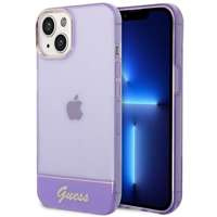 Husa Apple iPhone GUESS 14 Plus translucid violet tarecase