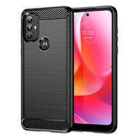 Carbon Case flexibil husa capac flexibil Motorola Moto G Power 2022 negru