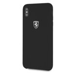 Husa FERRARI Apple iPhone  Xs Max Silicone Off Track Black Case