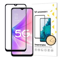 folie sticla ecrancase Wozinsky Full Glue Oppo A77 4G / A57 4G / A57s / A57e pentru întregul cu cadru negru ( prietenos)