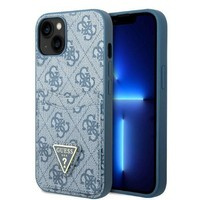 Husa Apple iPhone GUESS 13 Mini 4G Mini 4G Triangle Logo Cardslot Blue Hardcase