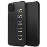 Husa GUESS Apple iPhone  11 Pro Max Glitter Logo Caz negru negru