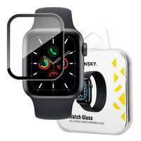 szkło Apple Watch Wozinsky Watch Glass hibrid pentru 6 40mm / Watch 5 40mm / Watch 4 40mm / Watch SE 40mm negru