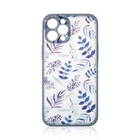 Case husa Design pentru Samsung Galaxy A12 A12 5G capac floral albastru închis