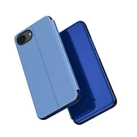Husă Clear View pentru iPhone 16e Flip Cover - Albastră