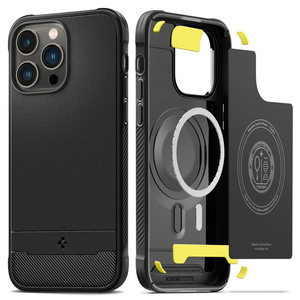 Husa Spigen Rugged Armor Mag MagSafe iPhone MATTE 14 Pro Black