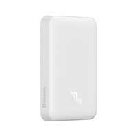 Baseus Mag MagSafe cablu netic Mini powerbank cu încărcare inductivă 15W / încărcare rapidă PD QC 20W 10000mAh alb (Overseas Edition) + Xiaobai Series USB-C - USB-C 60W 3A 0.5m alb