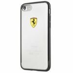 Husa FERRARI Apple iPhone  7 8 Clear Black Case