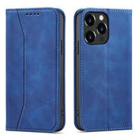 Magnet Fancy Case husa pentru iPhone 13 Pro Max card portofel carte de caz carte titular albastru
