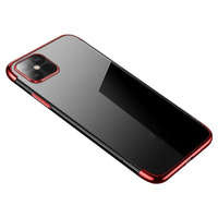 Husa Culoare transparentă case husă de gel husa cu margine metalică Samsung Galaxy A13 5G roșu Case