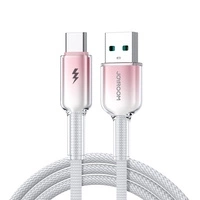 Joyroom S-A42 Crystal-Clear Series 3A USB-A - cablu USB-C 1,2 m - alb