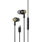 Casti USAMS USAMS USB-C Stereo EP-43 Metal HSEP4301 Negru