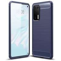Carbon Case flexibil husa husa Huawei P40 albastru