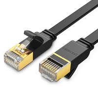 cablu Cablu de legătură Ethernet de rețea Ugreen U/FTP Cat. 7 10Gb/s plat 0,5 m negru (NW106)
