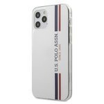 US POLO Case Apple iPhone 12 12 Pro Tricolor Collection USHCP12MPCUSSWH White Case