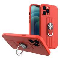 Husa Inel Case silikonou husa cu suport deget și suport pentru Samsung Galaxy A13 5G roșu Case